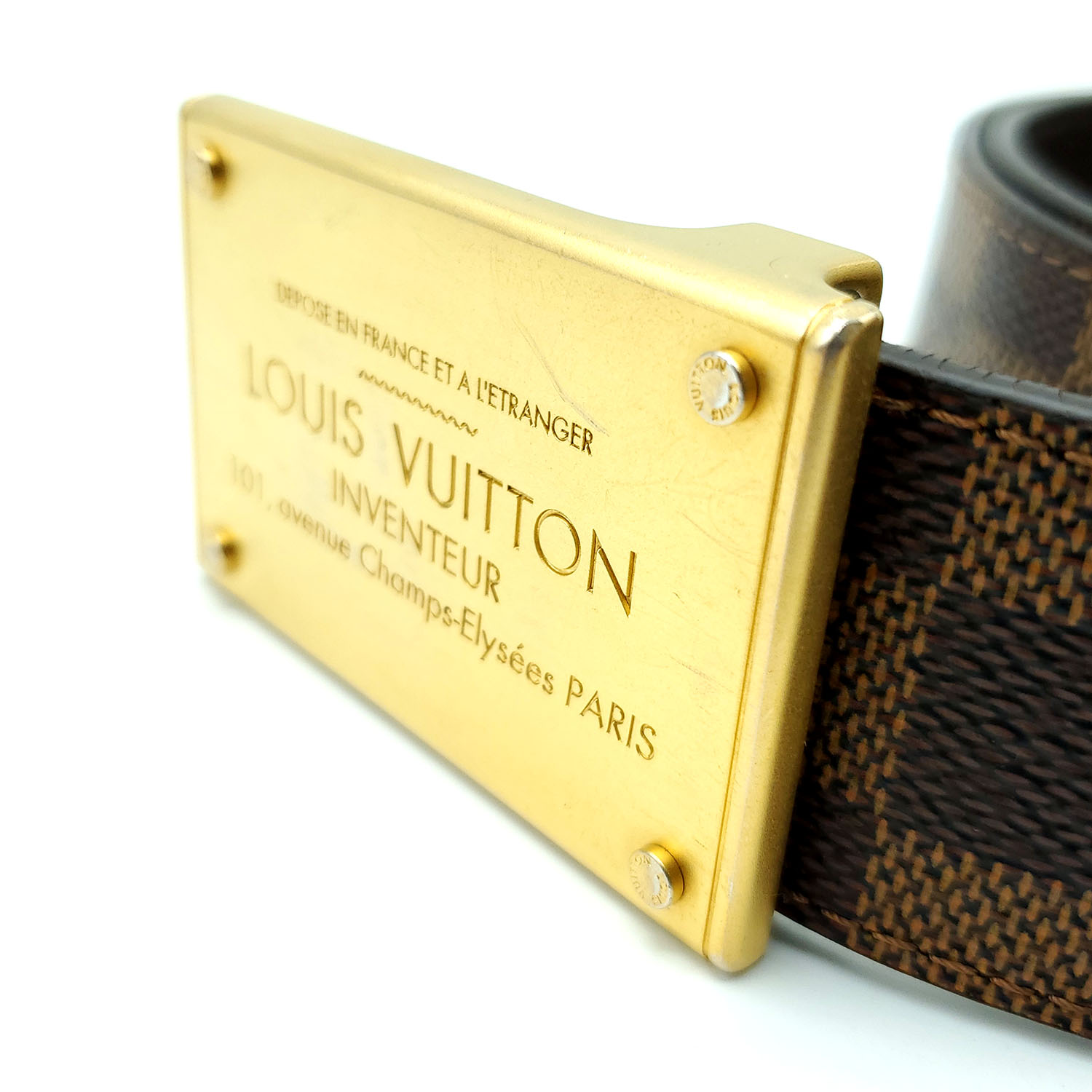 Cintura Louis Vuitton Neo Inventeur reversibile 40 MM in tela