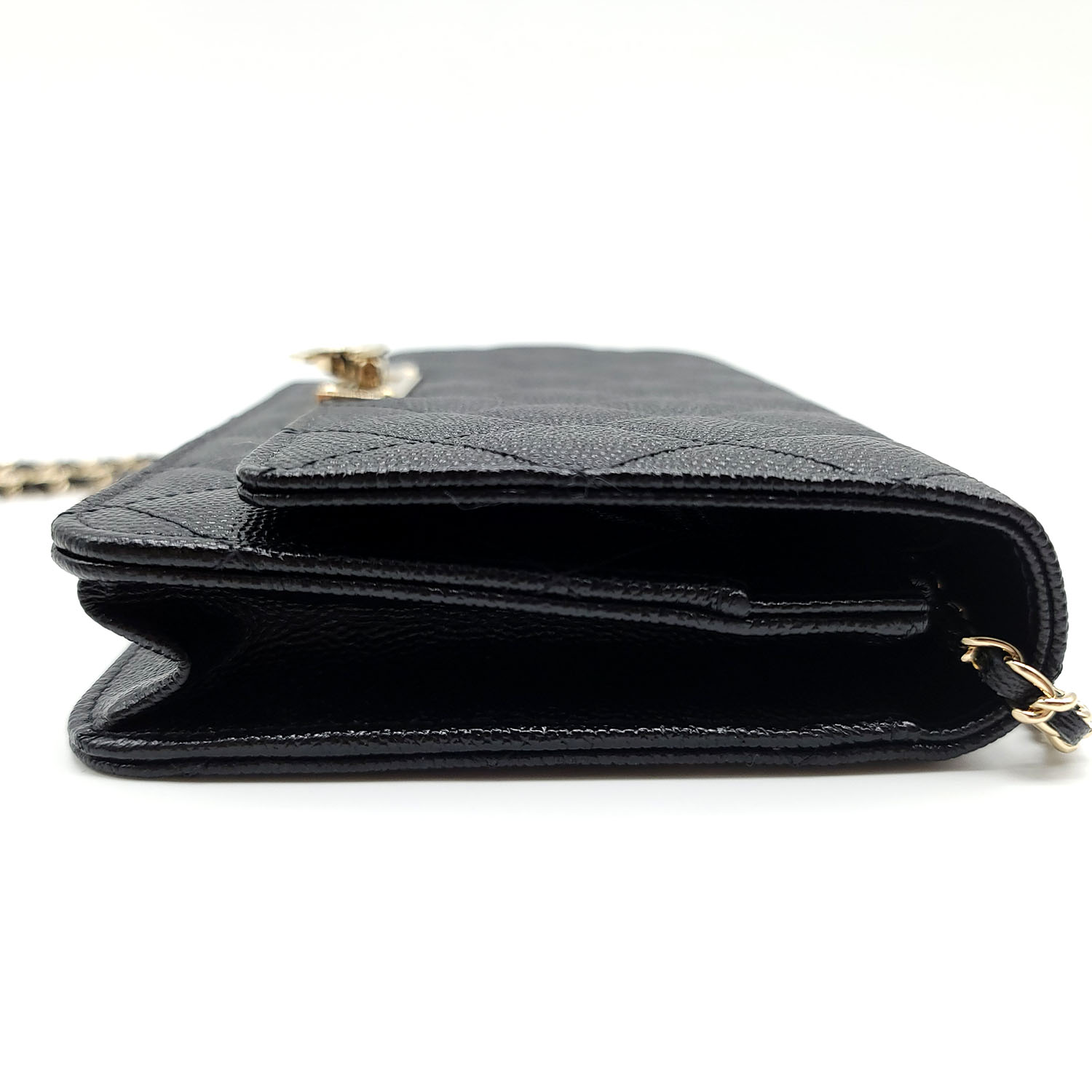 Chanel Golden Class Wallet On Chain Black – Dr. Runway