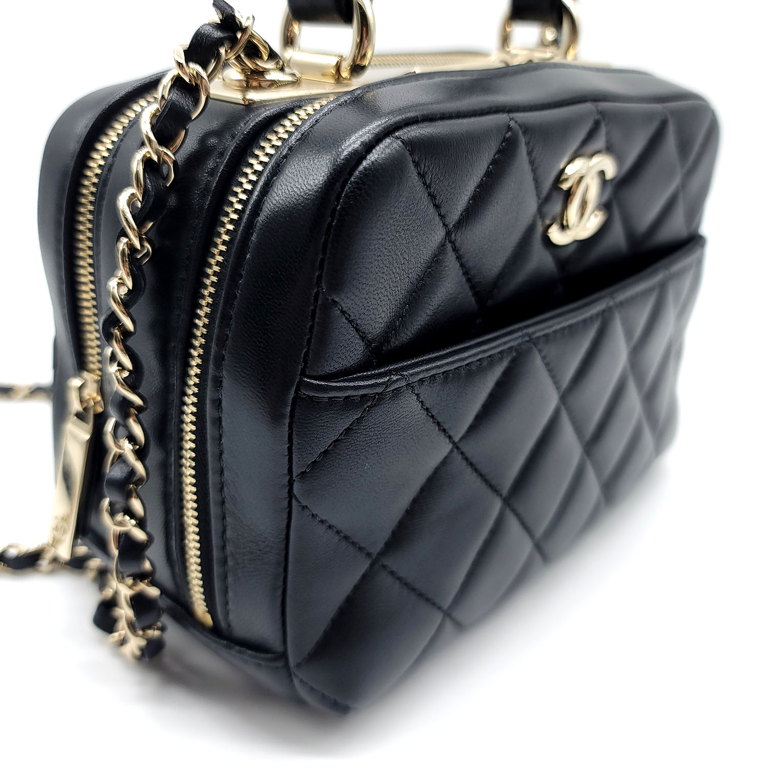 Chanel Small Trendy Bowling Bag Black