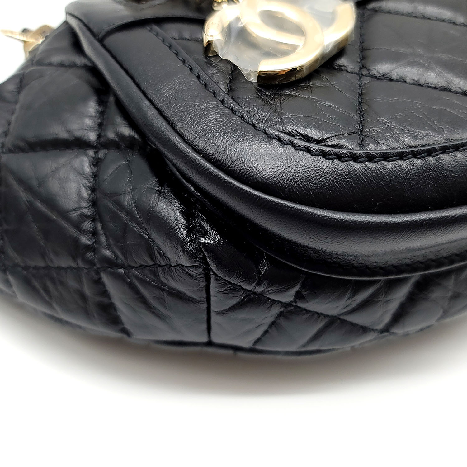 NIB 19K Chanel Black Aged Calfskin Pocket Fanny Pack Waist Bag Coin Pu –  Boutique Patina