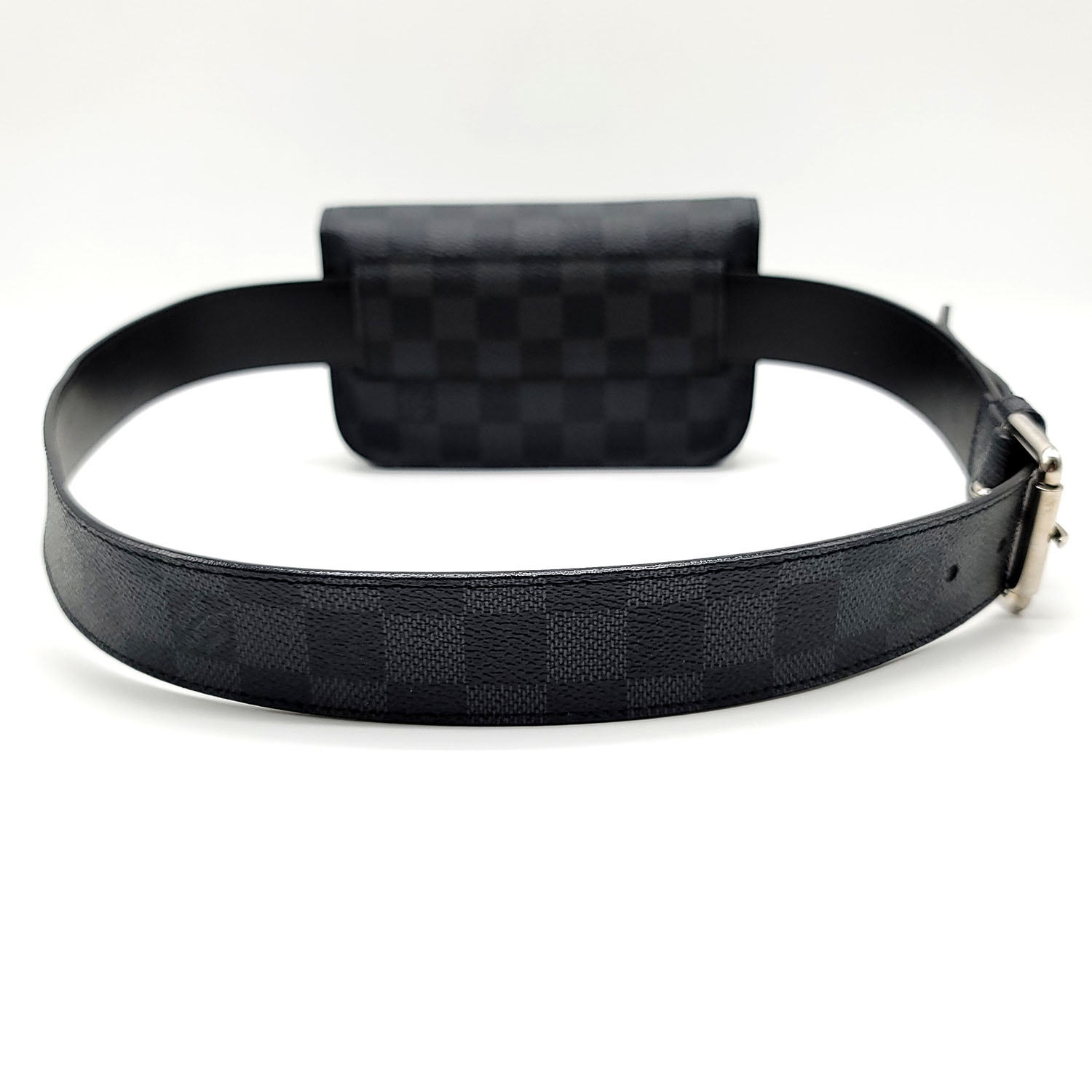 Authentic Louis Vuitton Ceinture Pochette Solo Damier Graphite Belt Bag