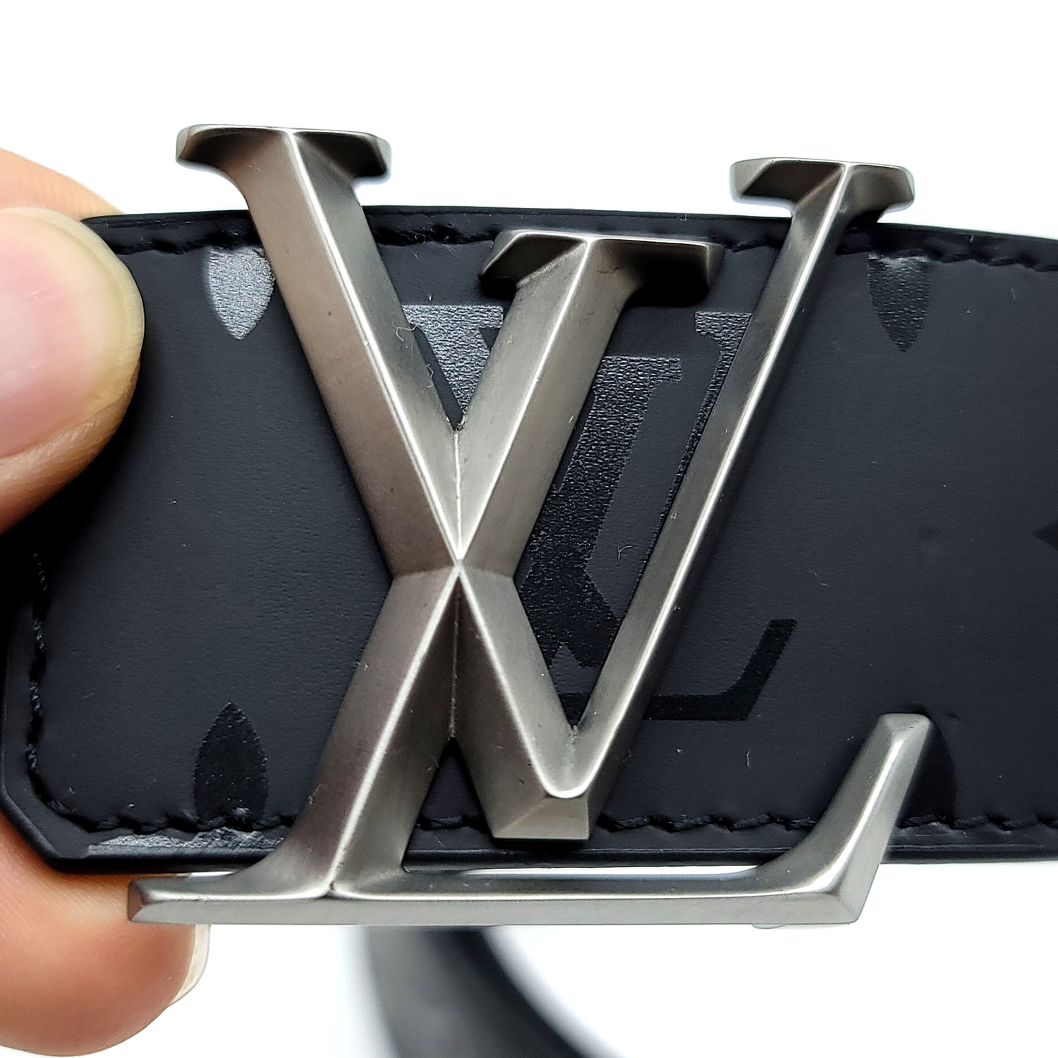 Louis Vuitton Pyramide 40mm Reversible Belt Monogram Illusion Black/Brown  Sz 110