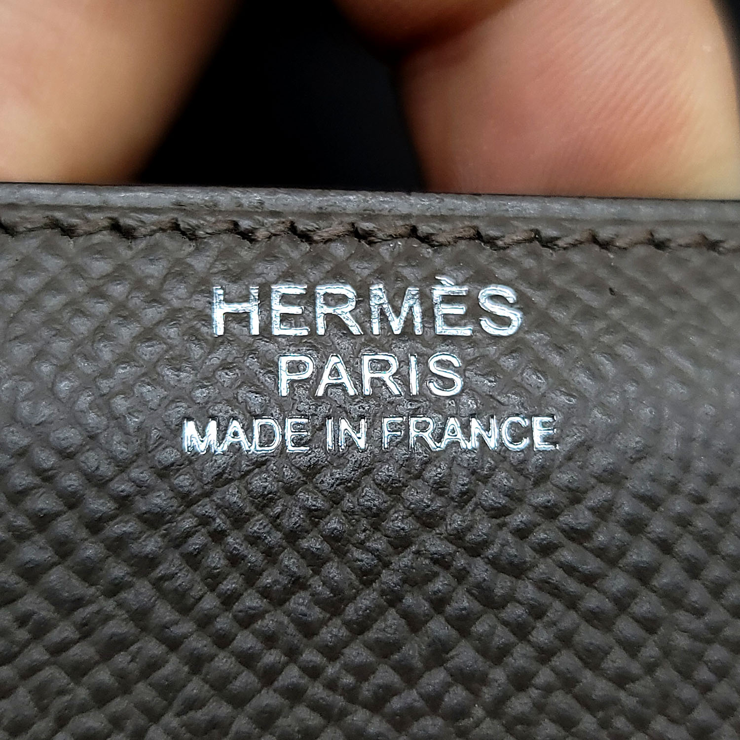 Hermes Gris Etain Epsom Leather Constance 24 PHW at 1stDibs