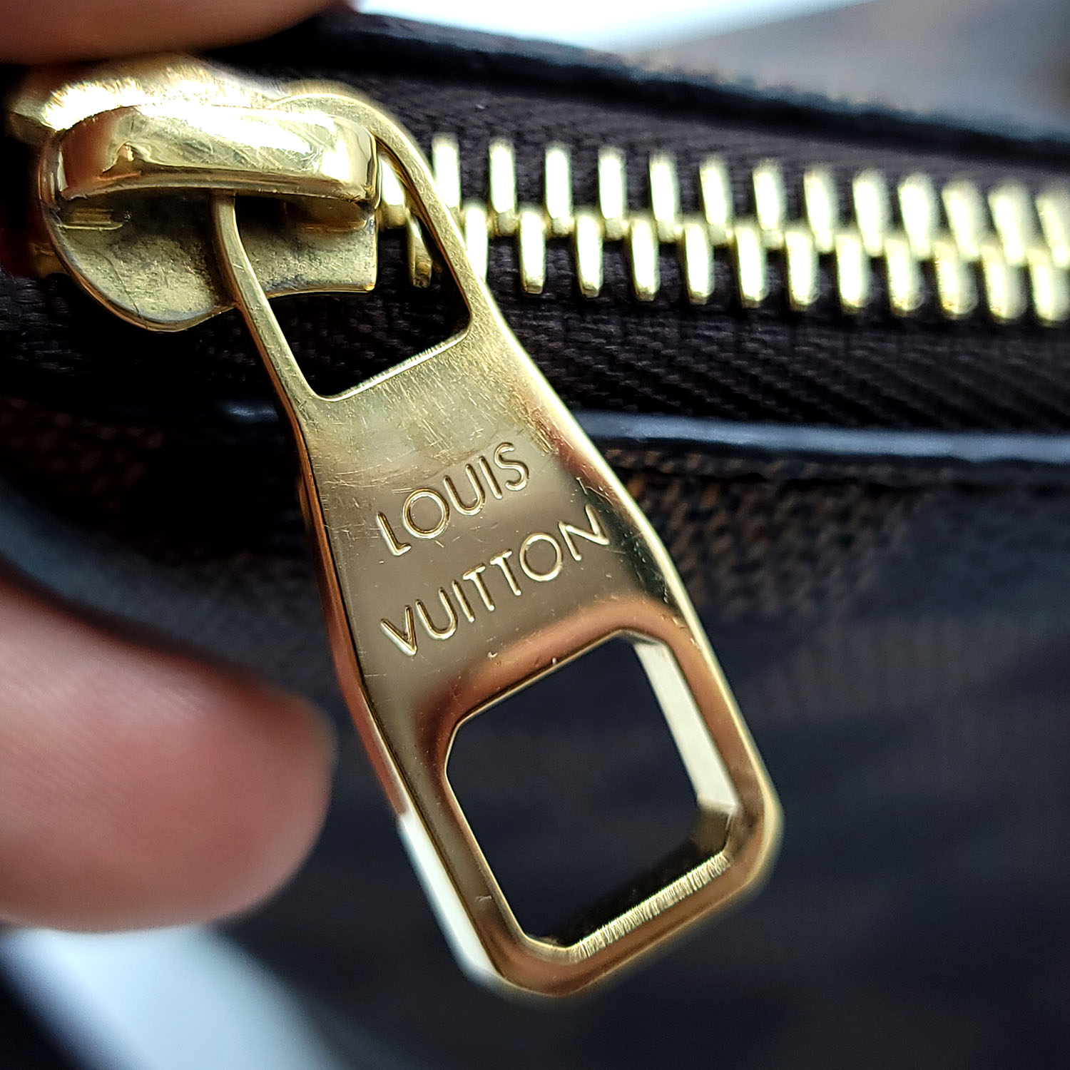 N41545 Louis Vuitton 2015 France Edition Damier Ebene Siena PM