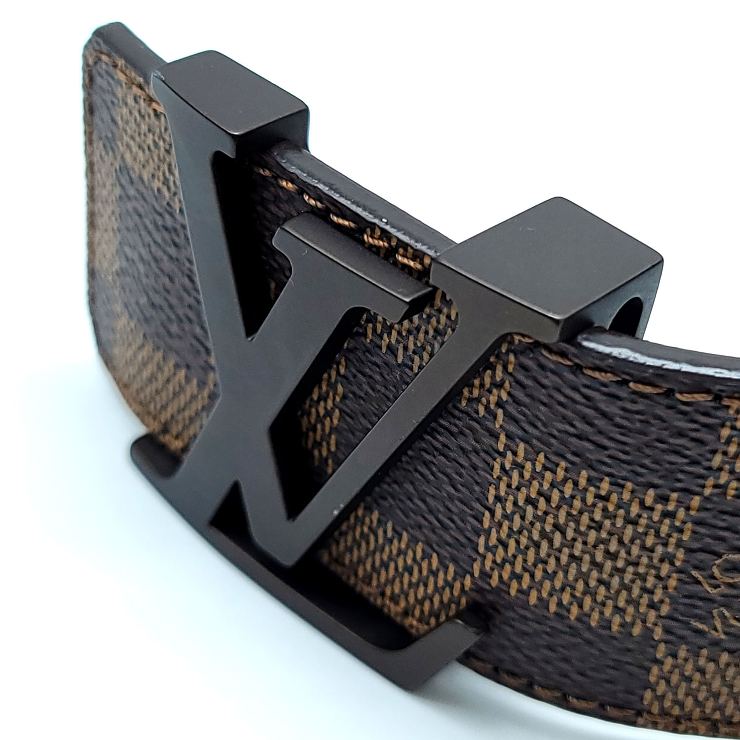 Louis Vuitton LV Initiales 40mm Damier Ebene Reversible Belt Brown