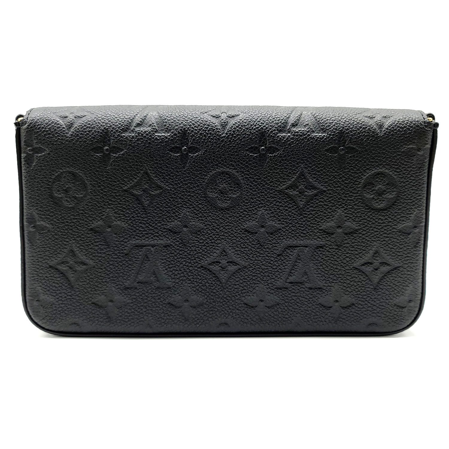 Louis Vuitton Black Beige Monogram Empreinte Félicie Pochette