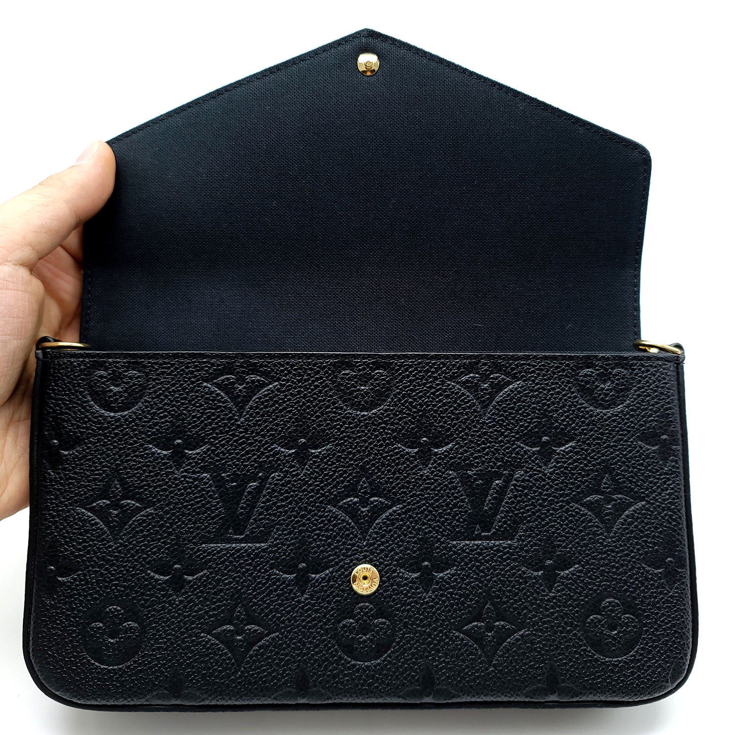 Louis Vuitton Felicie Pochette Spring in the City Monogram Empreinte Leather  - ShopStyle Clutches