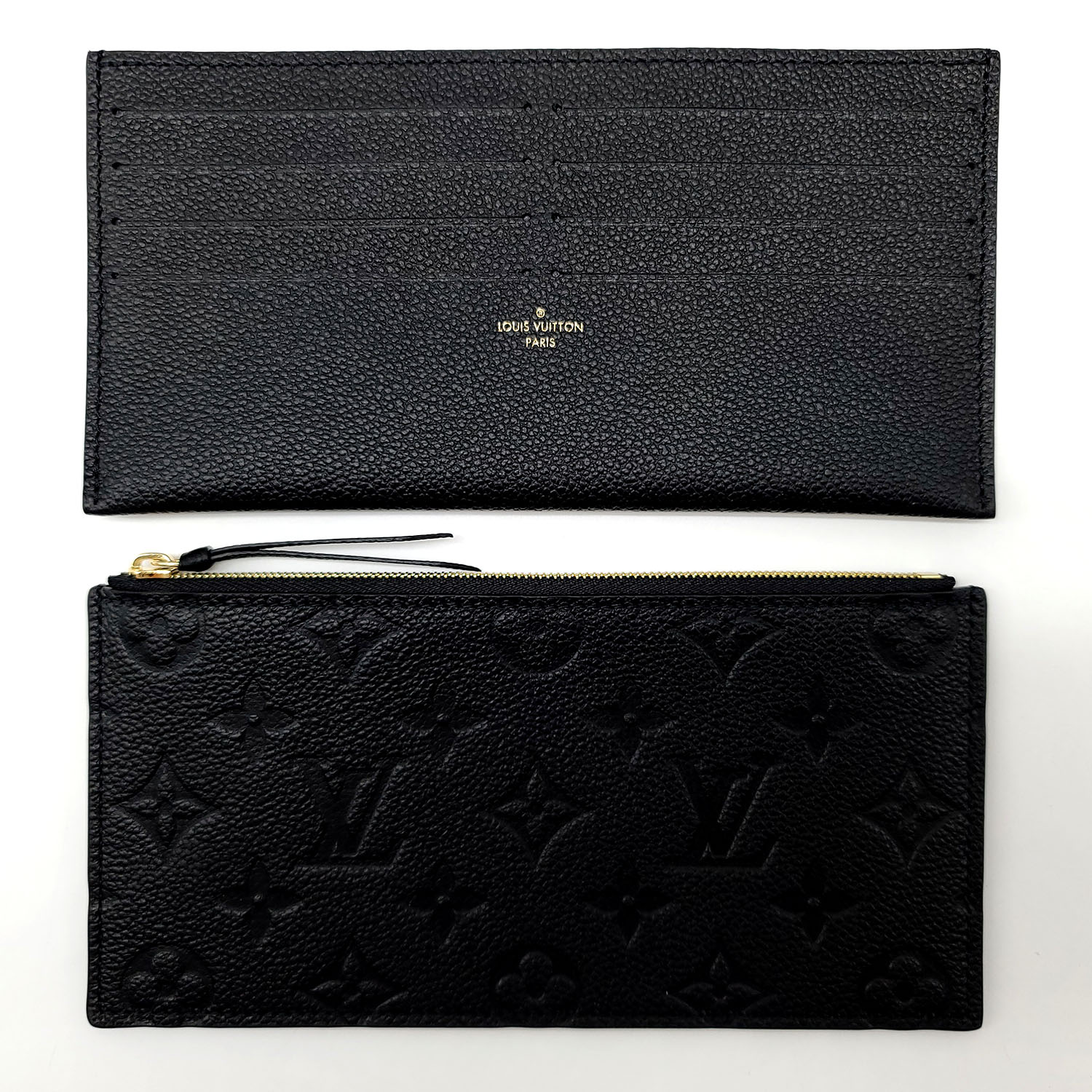 Louis Vuitton Black Monogram Empreinte Pochette Felicie QJBEXU1DKB008