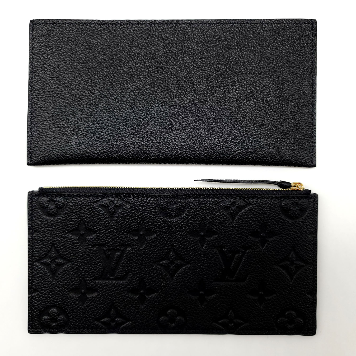 Louis Vuitton Noir Black Felicie Empreinte Leather 8 Credit Card Insert
