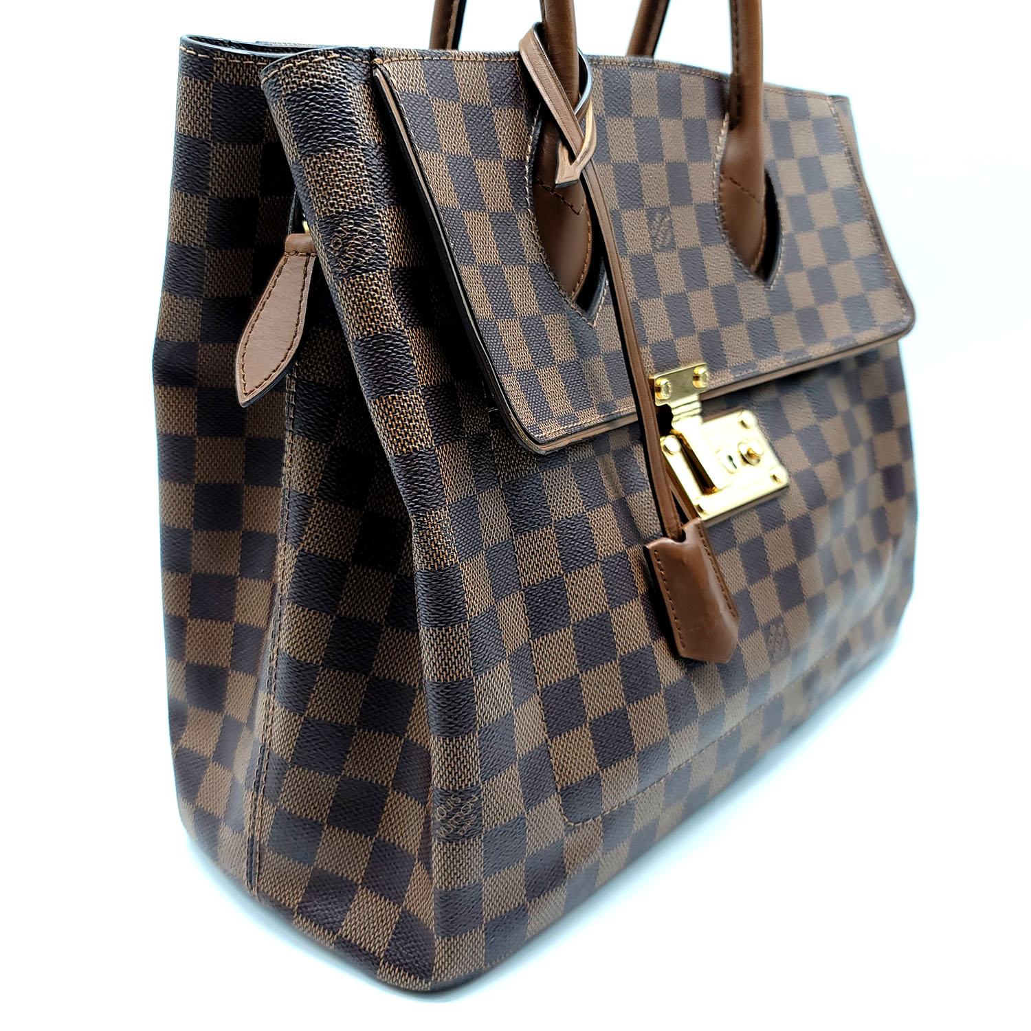 Louis Vuitton Damier Ebene Ascot Bag - Brown Totes, Handbags - LOU809671