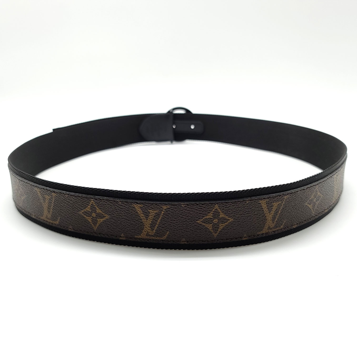 Lv circle leather belt Louis Vuitton Black size 75 cm in Leather - 33212092