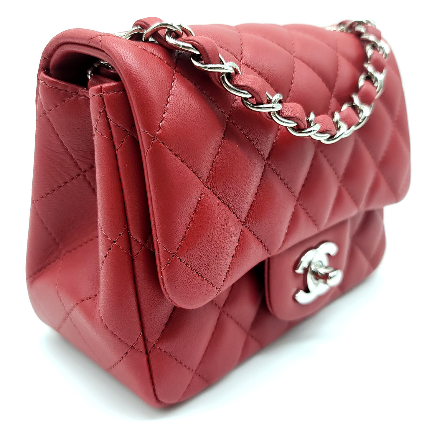 red mini chanel bag authentic