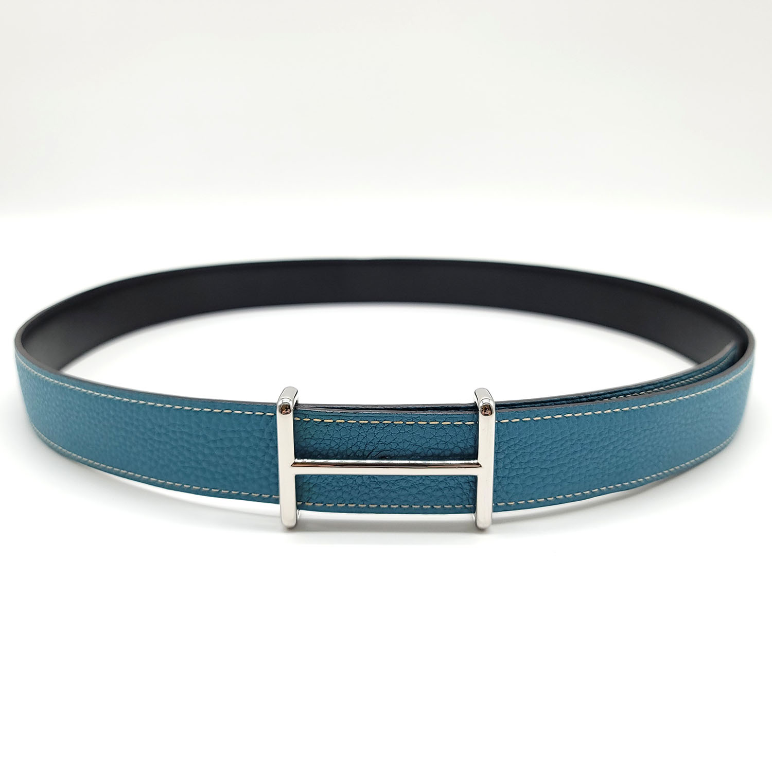Destrier belt buckle & Leather strap 32 mm