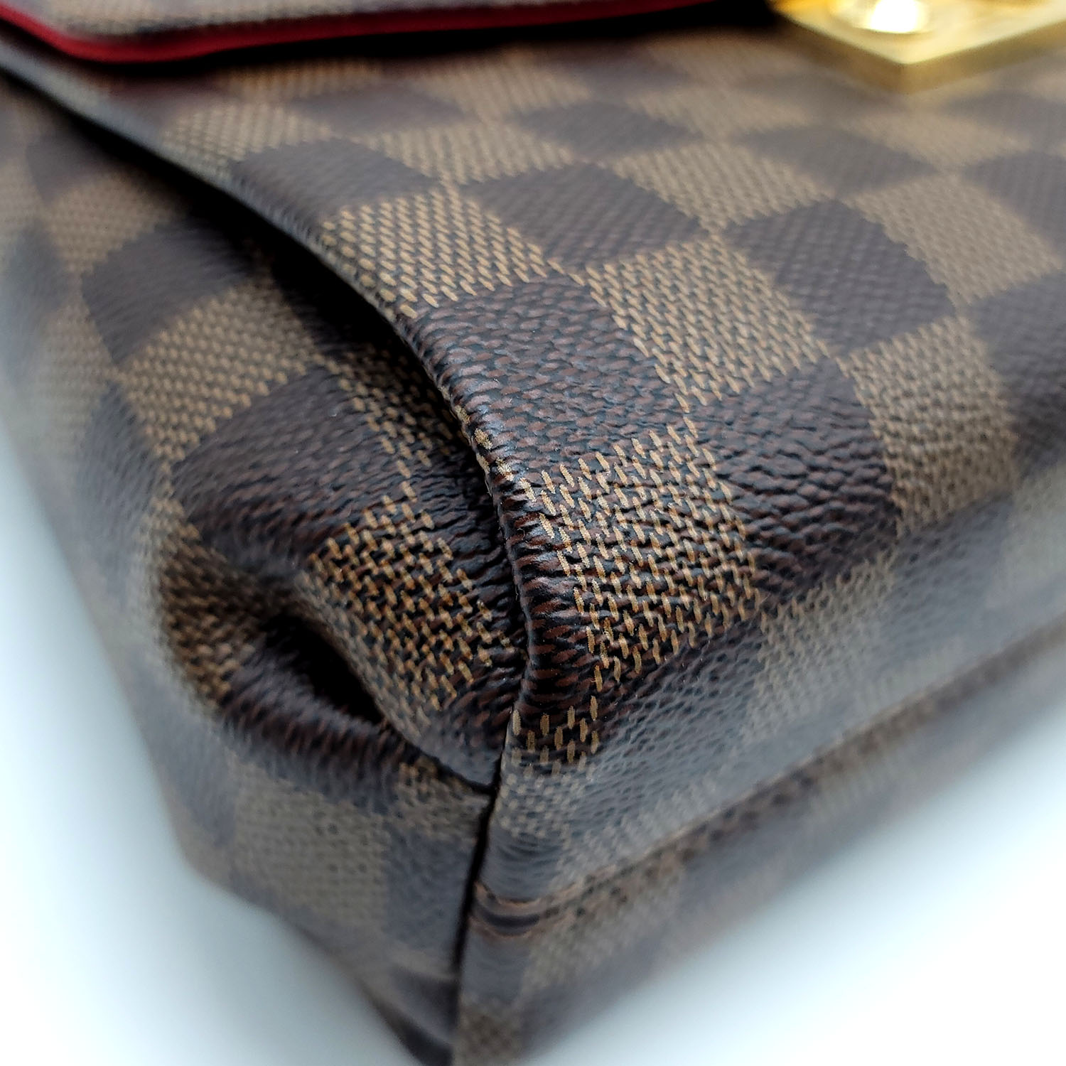 Louis Vuitton Damier Ebene Croisette Brown Cloth ref.733122 - Joli