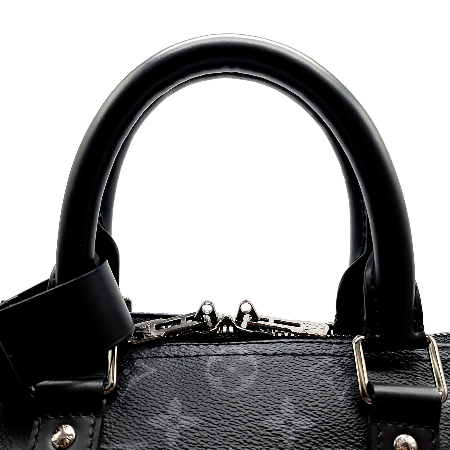 Louis Vuitton LV Keepall 45 eclipse Grey Leather ref.330183 - Joli Closet