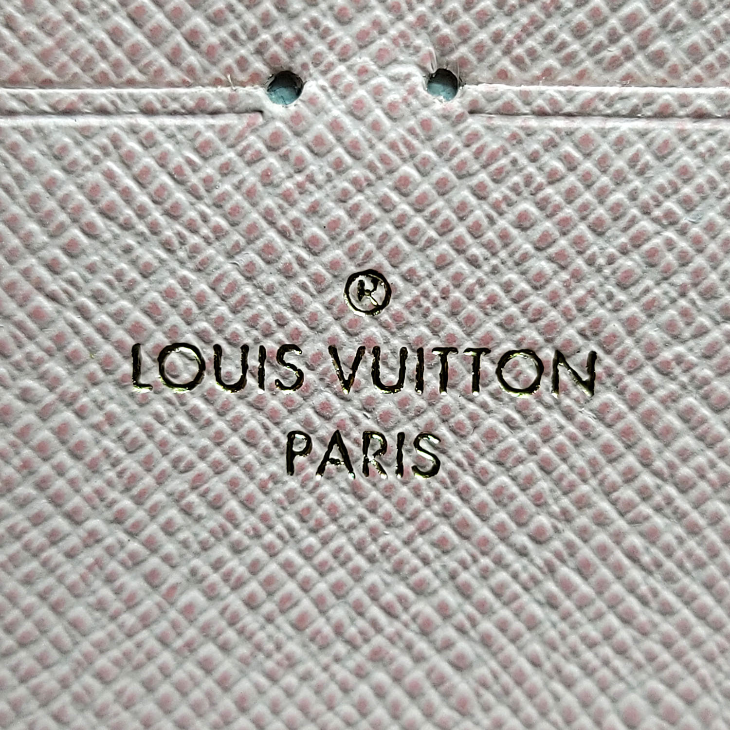 Louis Vuitton Clemence Wallet Damier Ebene Rose Ballerina
