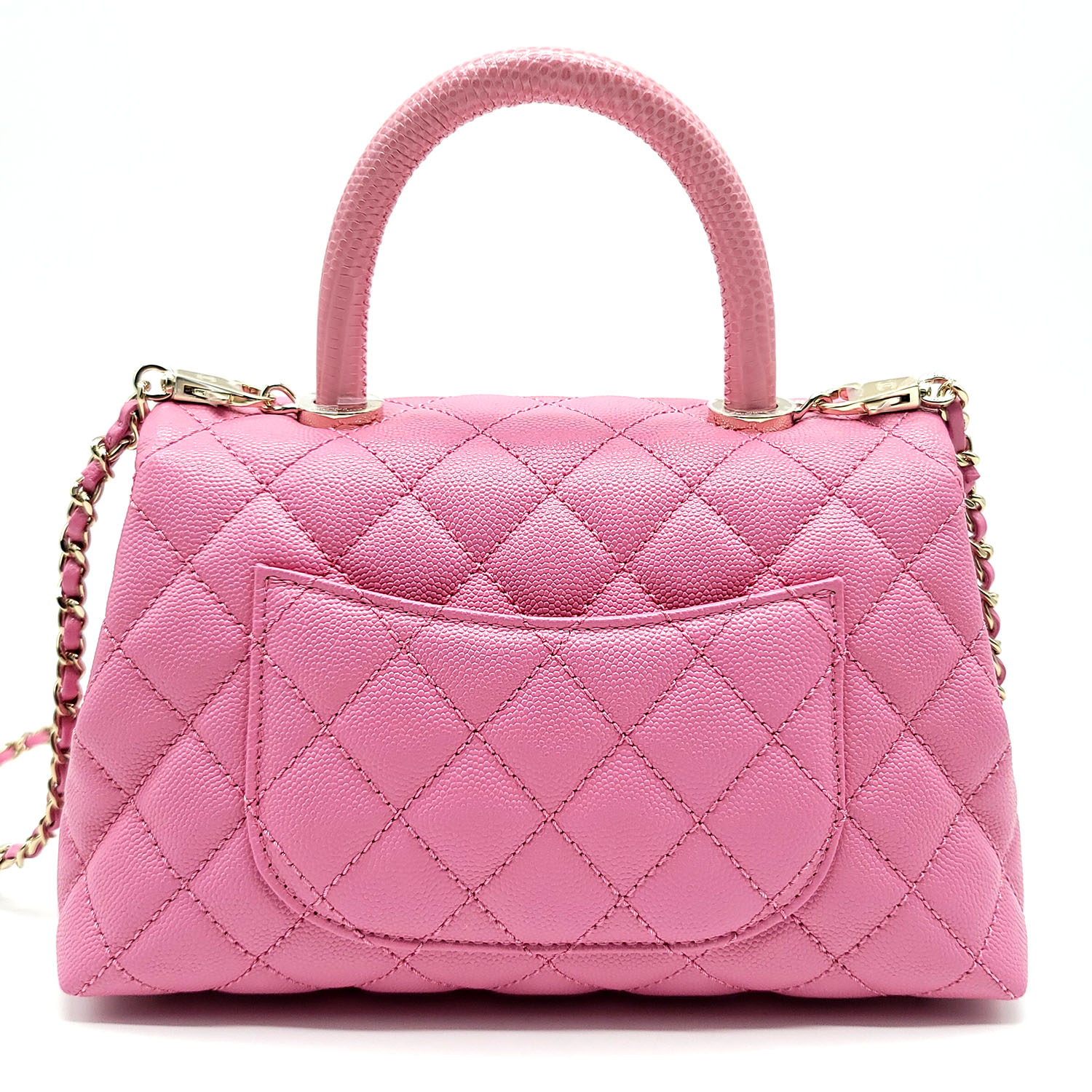 Cocoon Curved Handle Bag - Pink