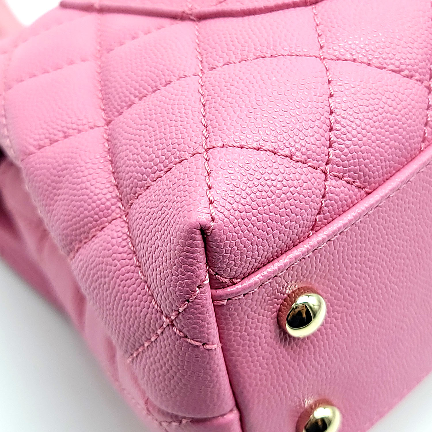 chanel pink handle bag