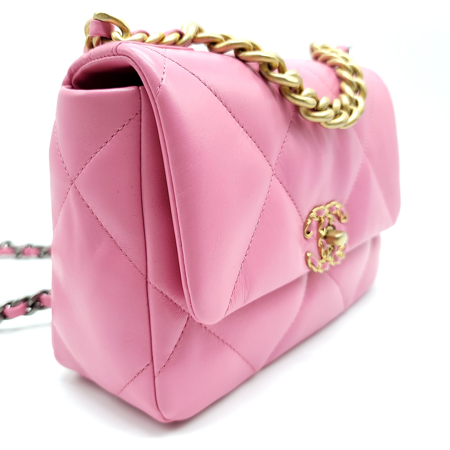 hot pink chanel clutch bag