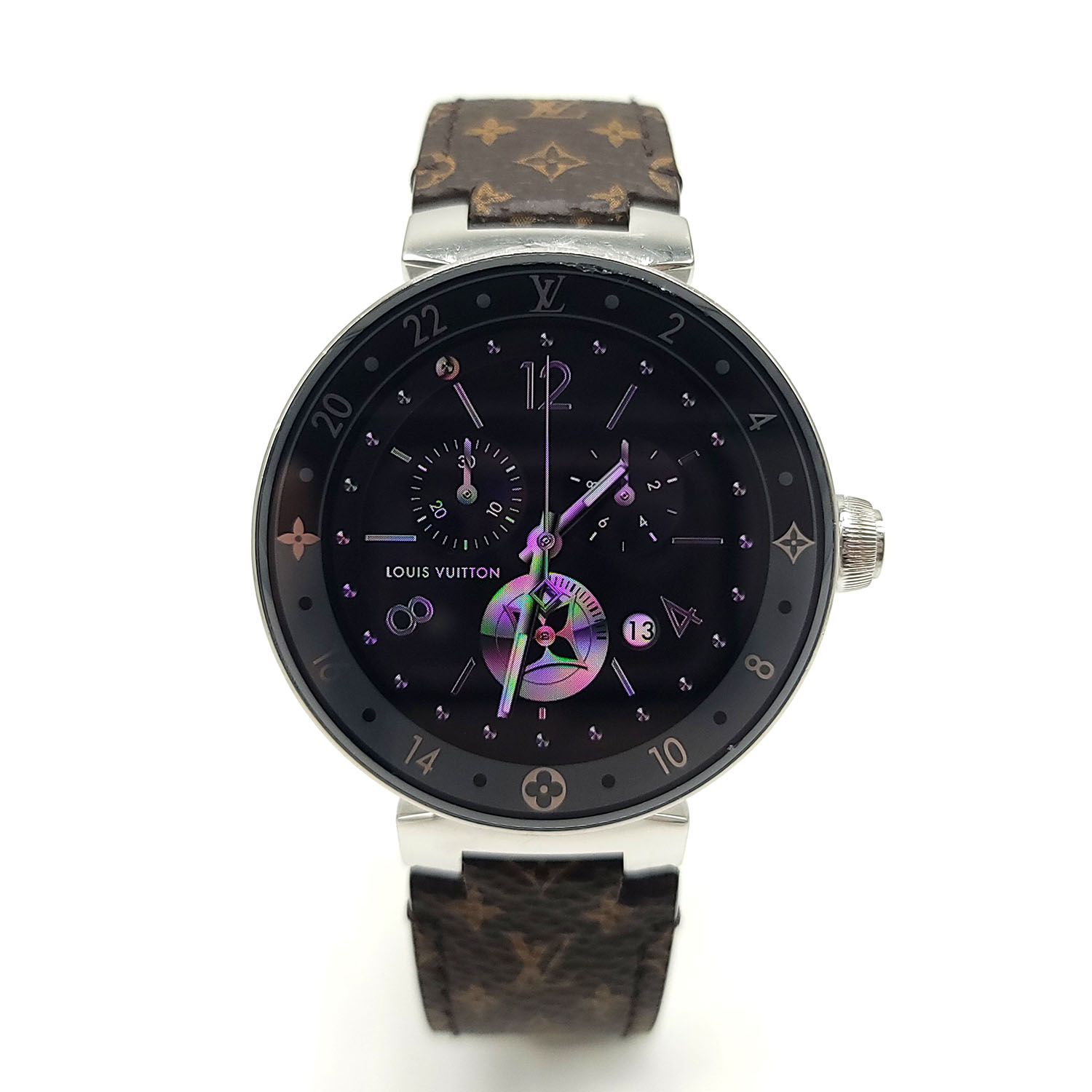 Louis Vuitton, Accessories, Louis Vuitton Tambour Horizon Monogram  Eclipse Smartwatch Bundle