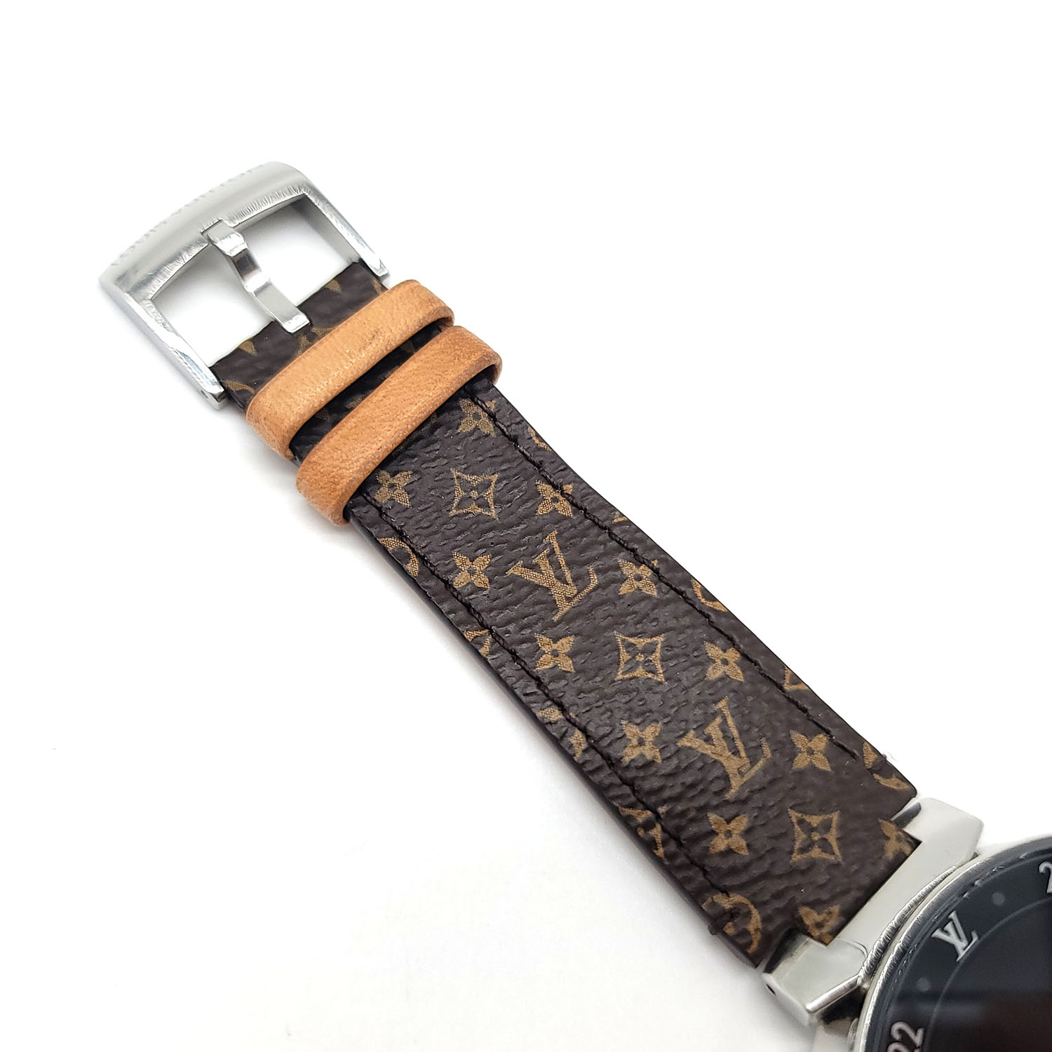 Tambour Monogram Eclipse Canvas Strap - Watches - Traditional Watches