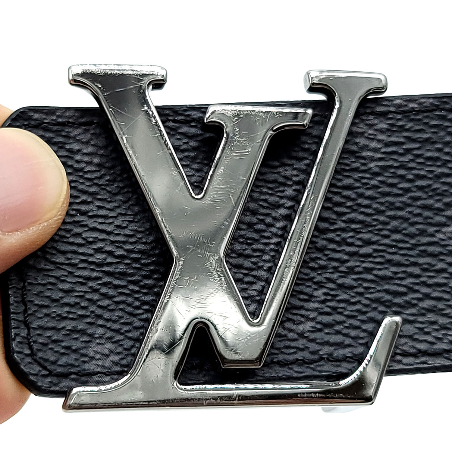 Louis Vuitton Initiales Belt Monogram Eclipse Black/Gray