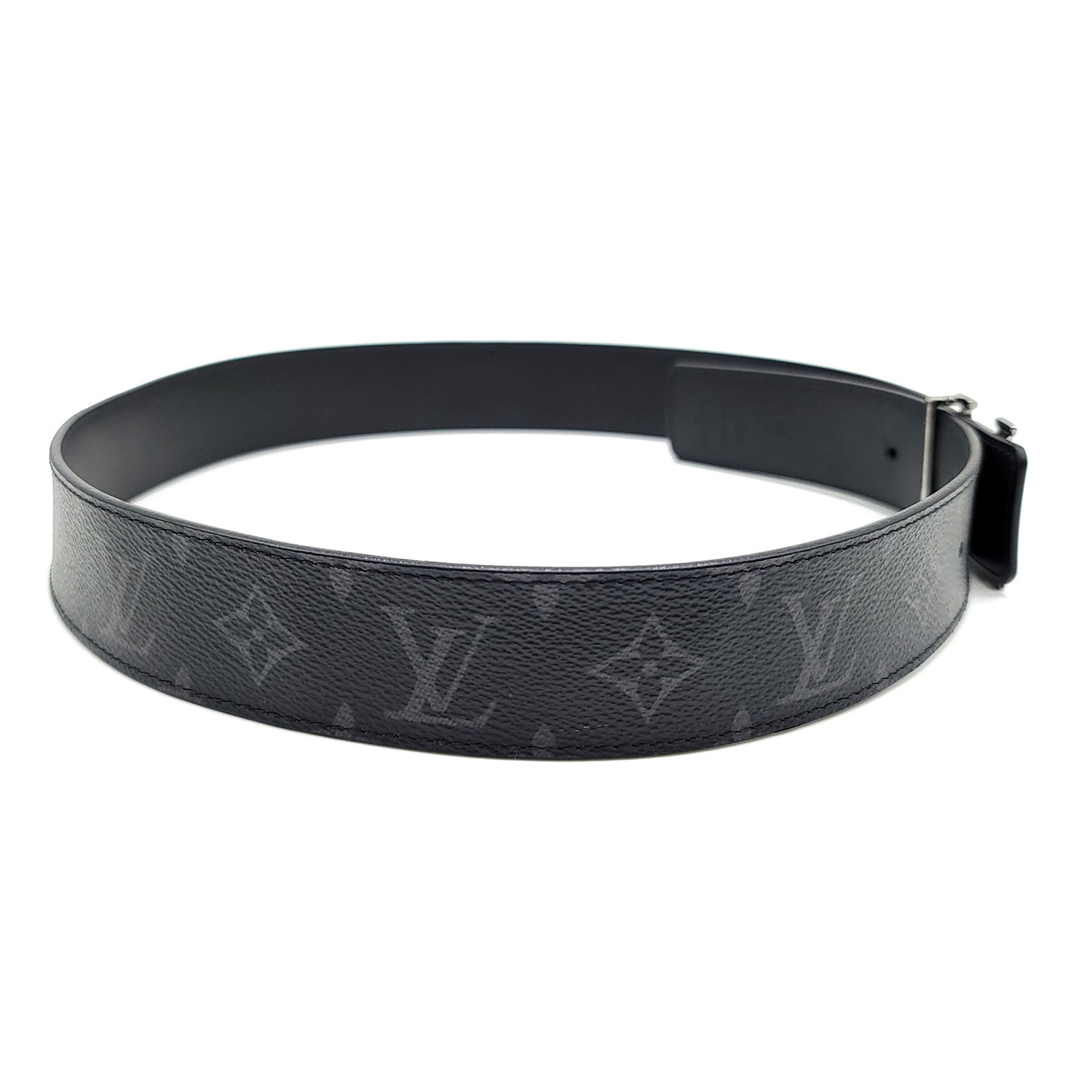 Louis Vuitton LV Initials 40MM Reversible Monogram Eclipse Belt & Buckle  120/48”