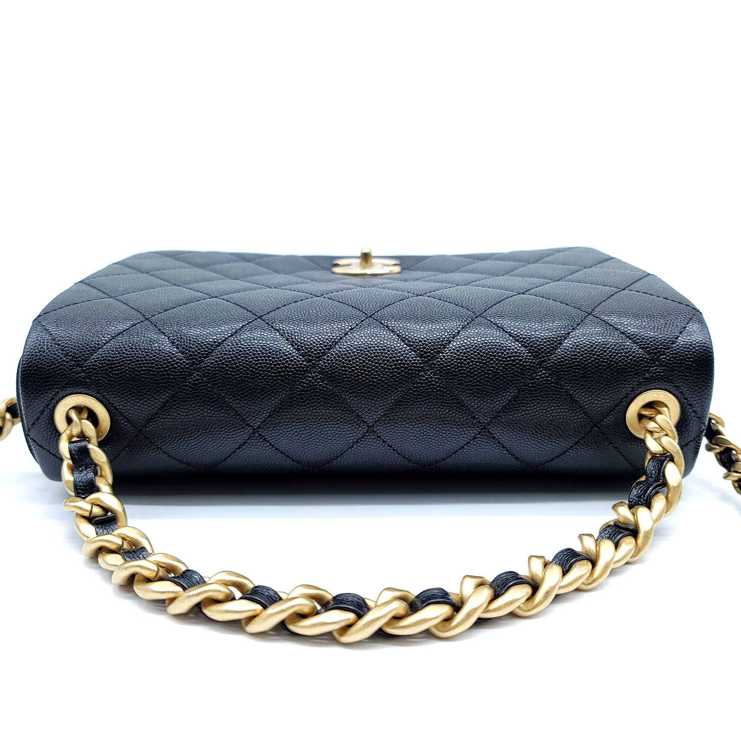 Chanel Flap Bag Black Quilted Caviar