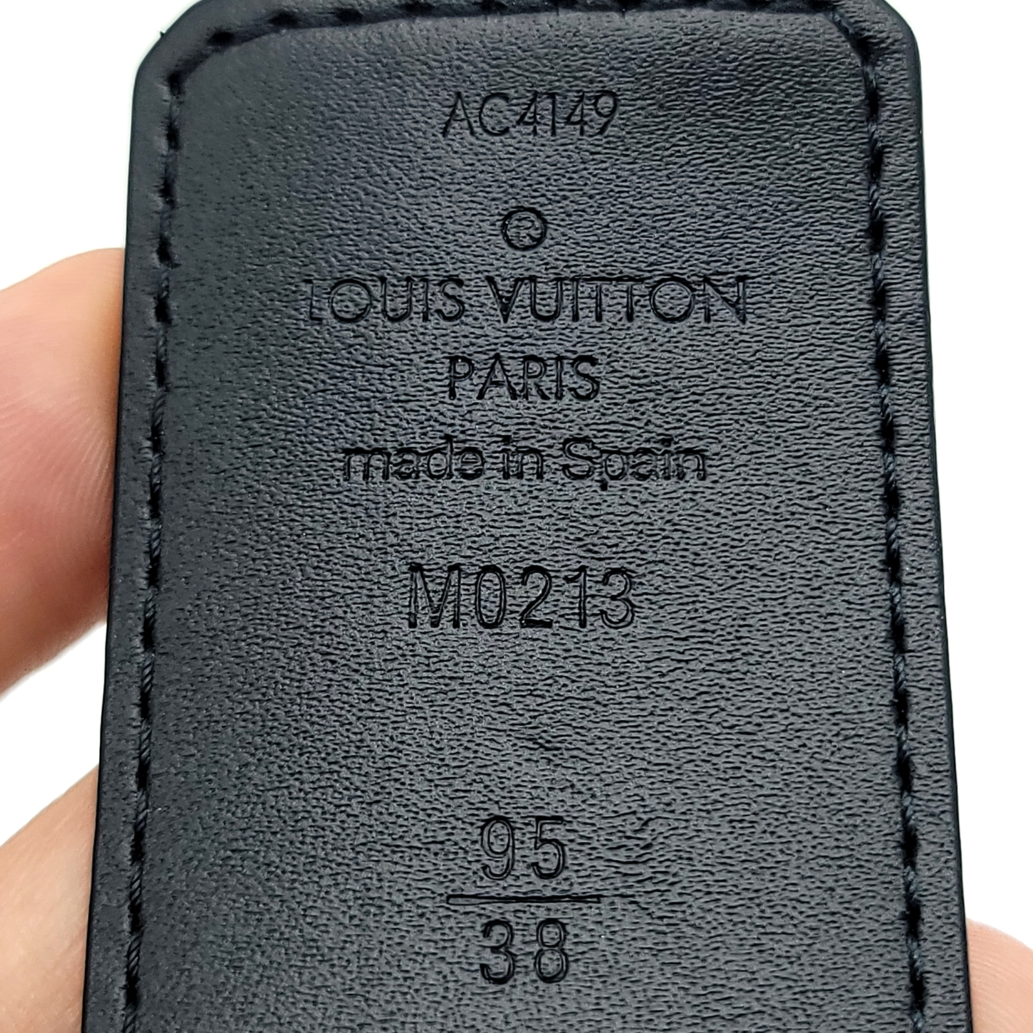 Louis Vuitton Damier Graphite LV Initiales 40mm Reversible Belt, Grey, 95
