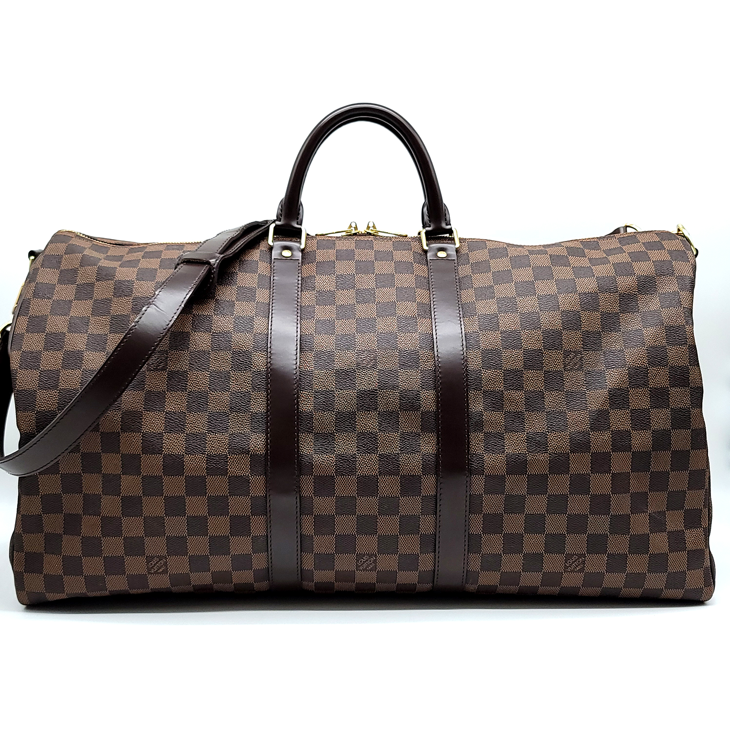 Louis Vuitton Keepall Bandouliere 55 Damier Ebene