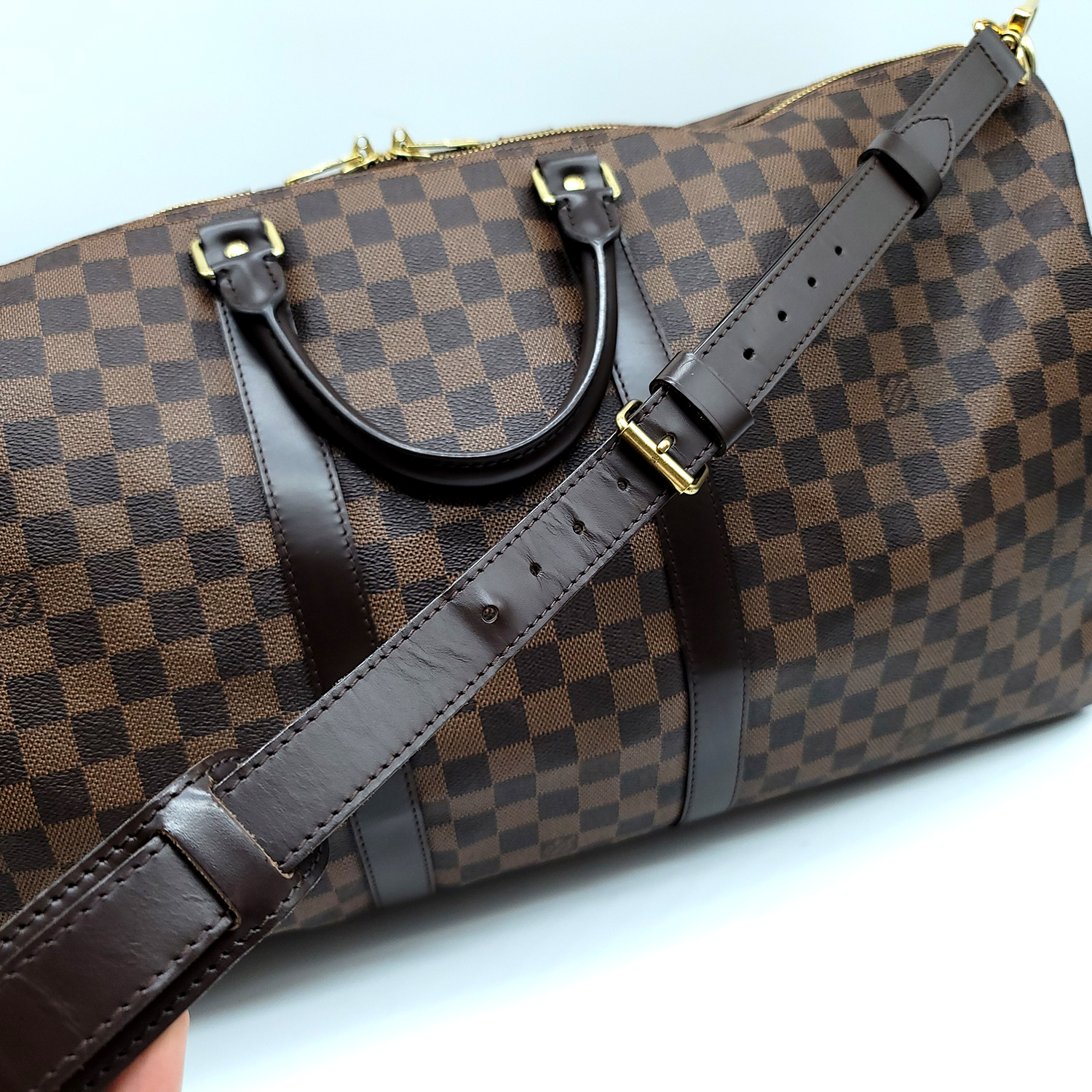 Louis Vuitton Keepall Bandouliere 55 Damier Ebene - Image 19