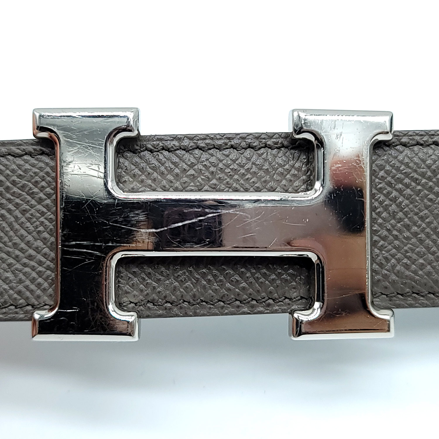 Authenticated Used LOUIS VUITTON Sunture LV Initial 40MM Pyramid Belt  Reversible M9346 Black Brown 