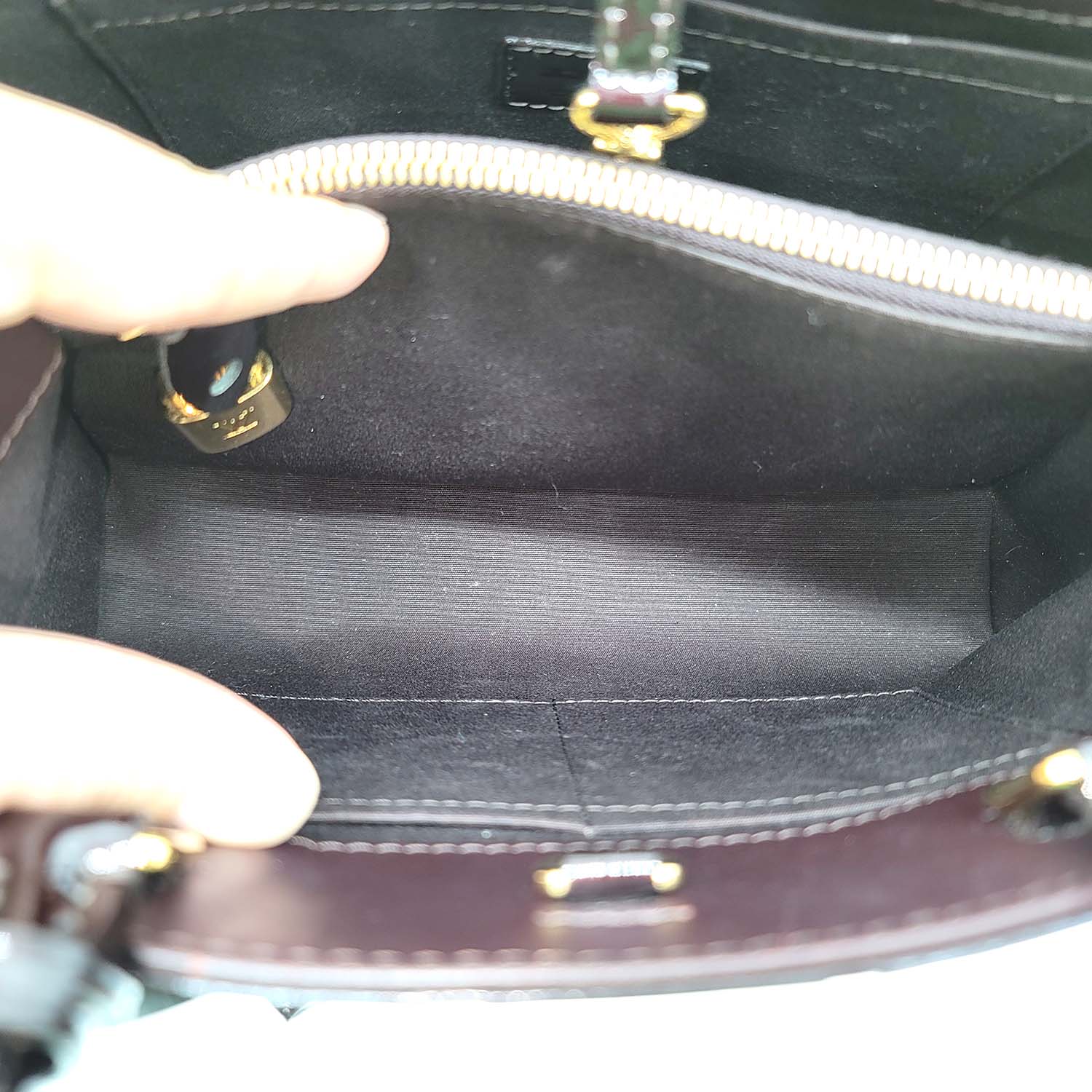 Louis Vuitton Montaigne BB Monogram Vernis Amarante - Image 21