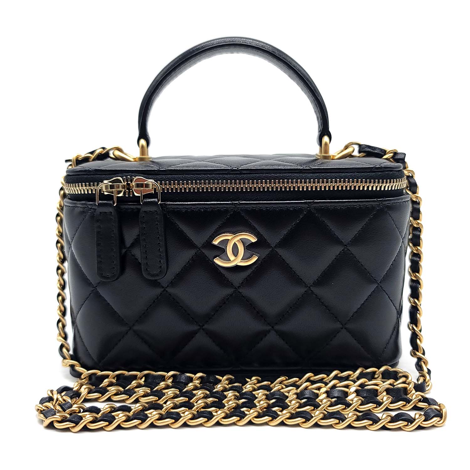 Chanel Vanity With Chain Black Quilted Lambskin – Dr. Runway
