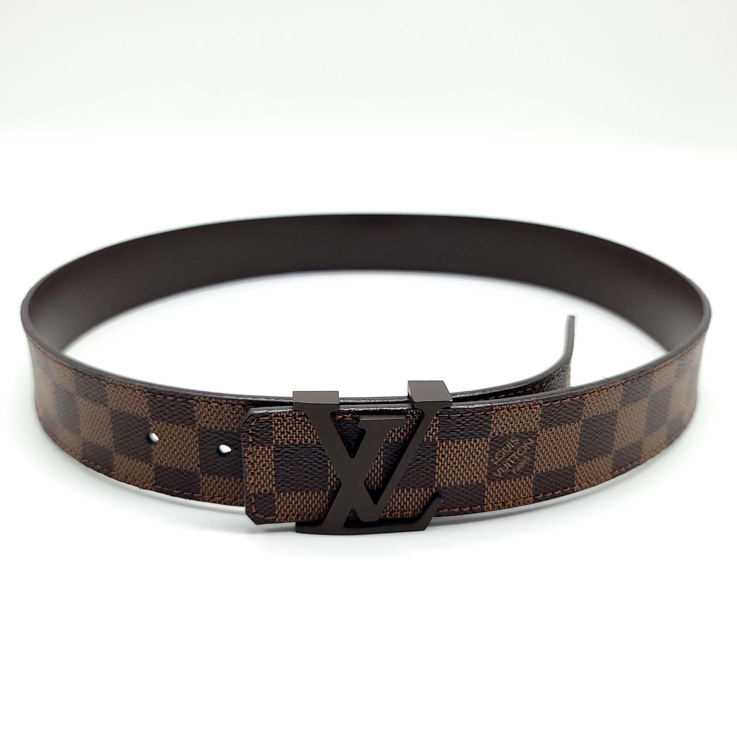 Louis Vuitton damier ebene 40mm Initials Belt Size 85/34 Brown