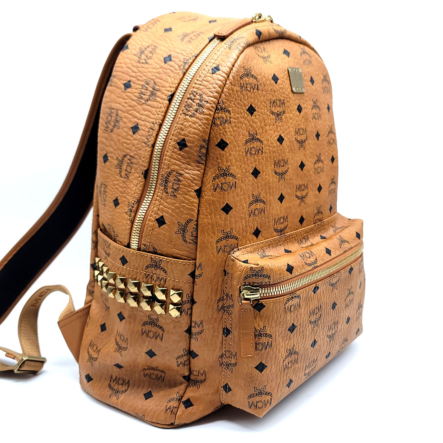 mcm tan backpack