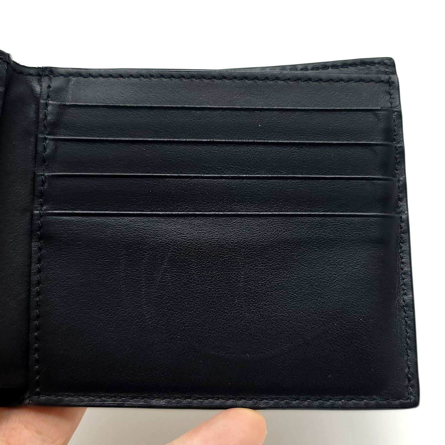 BURBERRY Vintage Check Halton Wallet Black 1261766