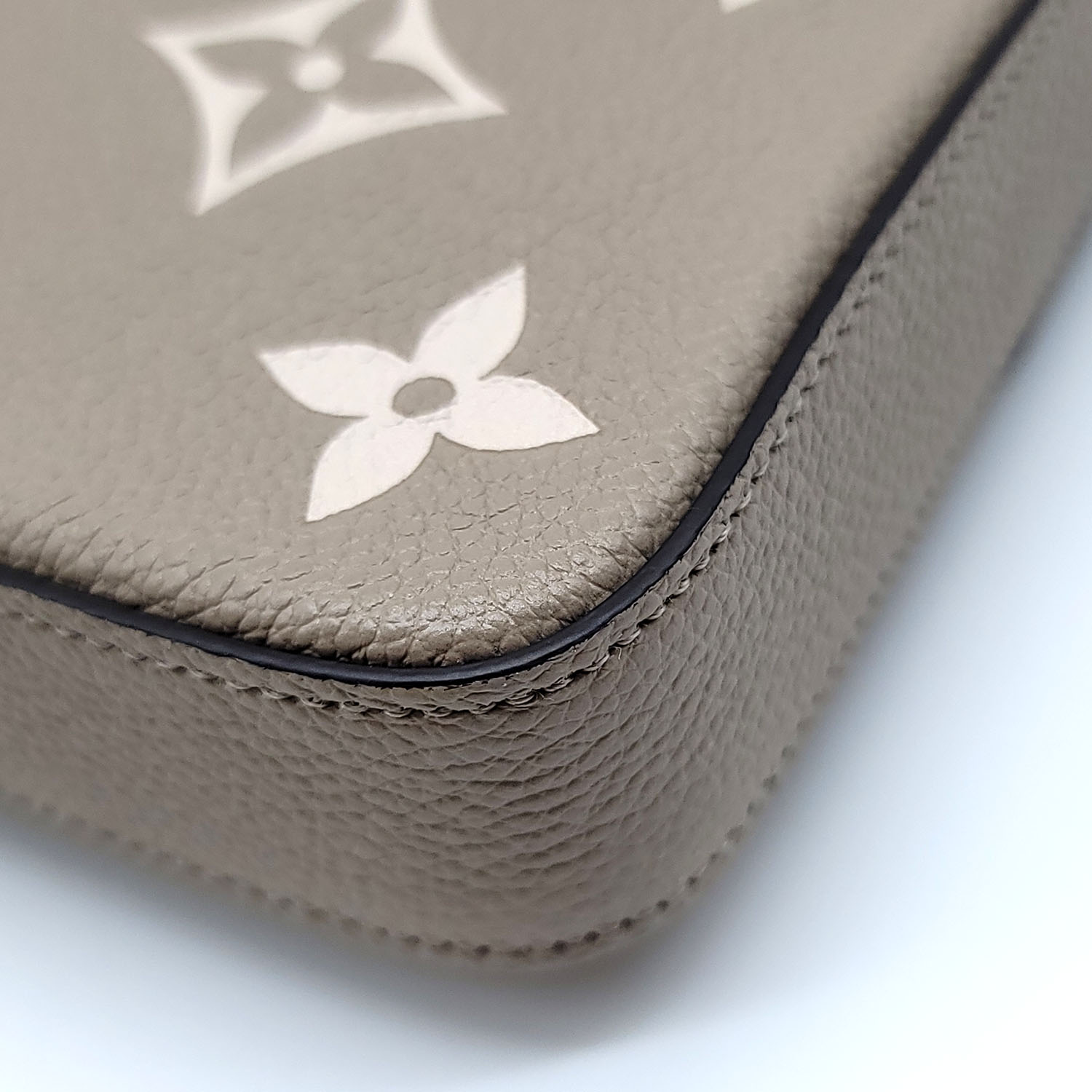 Louis Vuitton Félicie Pochette Monogram Empreinte Leather Dove