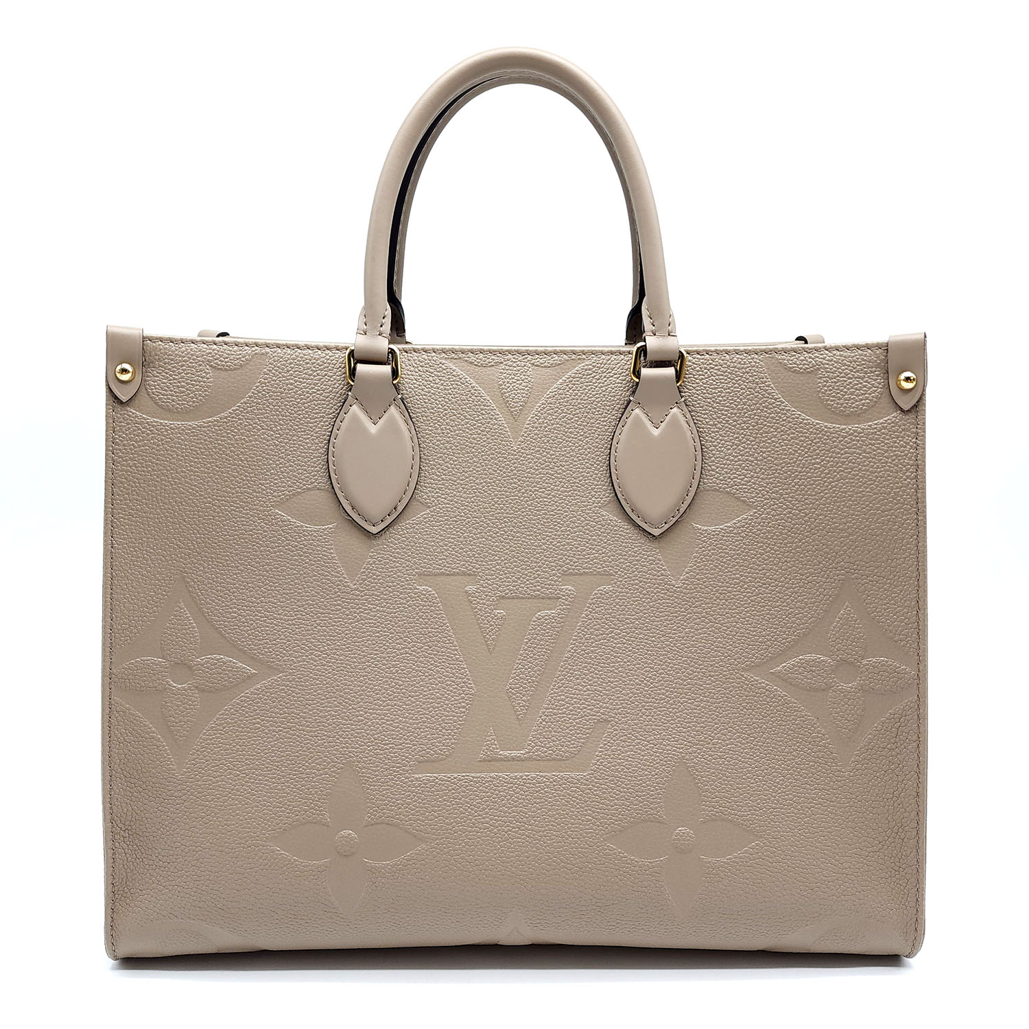 Louis Vuitton OnTheGo MM Monogram Empreinte Turtledove Cream Giant