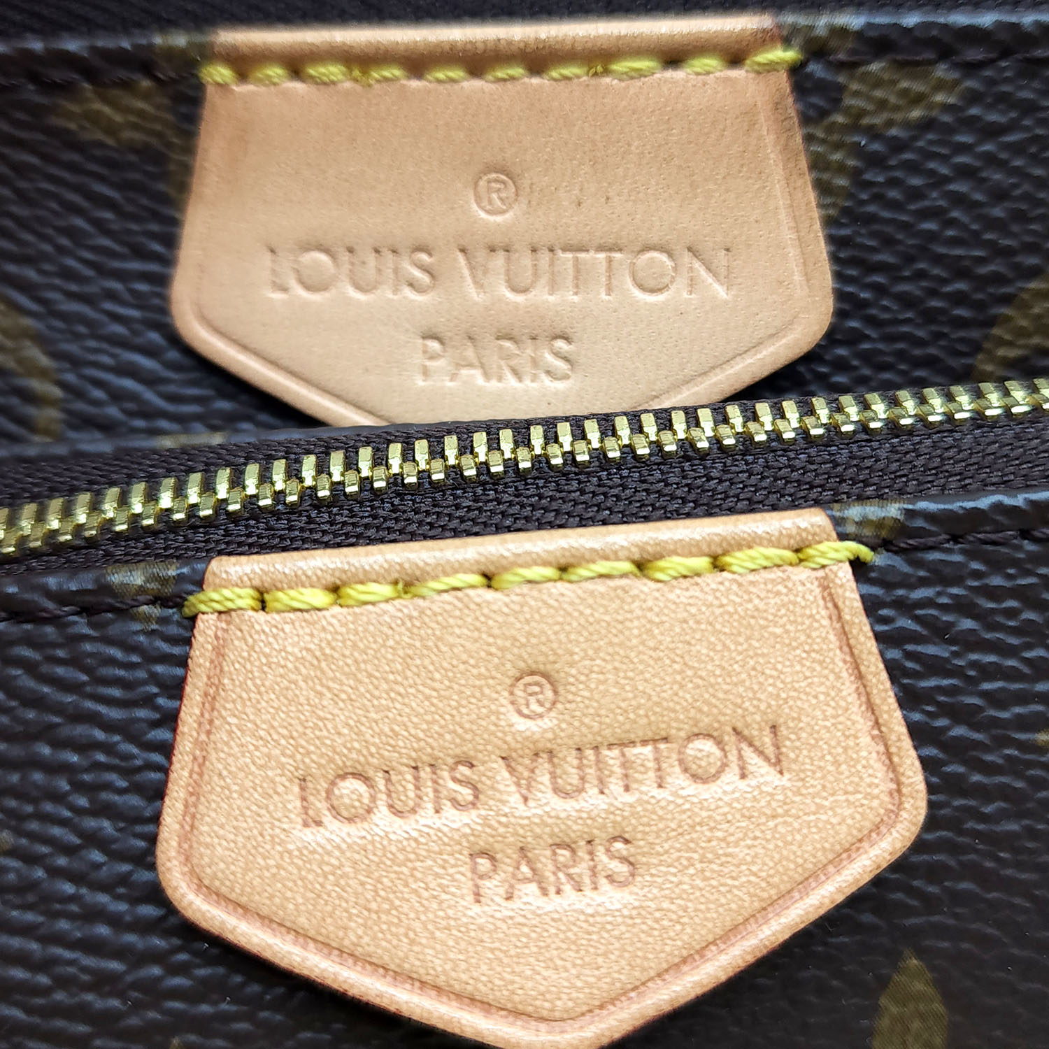 Louis Vuitton Khaki Multi Pochette Bag Trio Crossbody 6l110 Leather  ref.488305 - Joli Closet