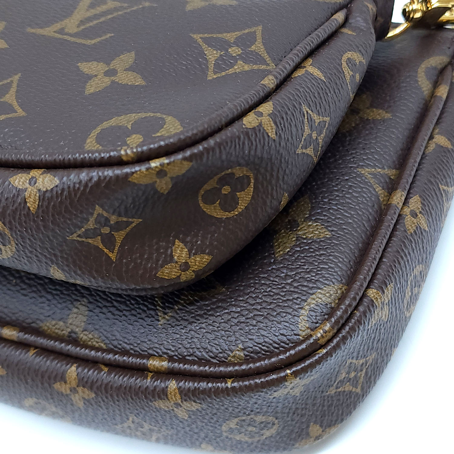 Louis Vuitton Monogram Jacquard Schulterriemen (passend zur Multi Pochette)  in Khaki - Ankauf & Verkauf Second Hand Designertaschen und Accessoires