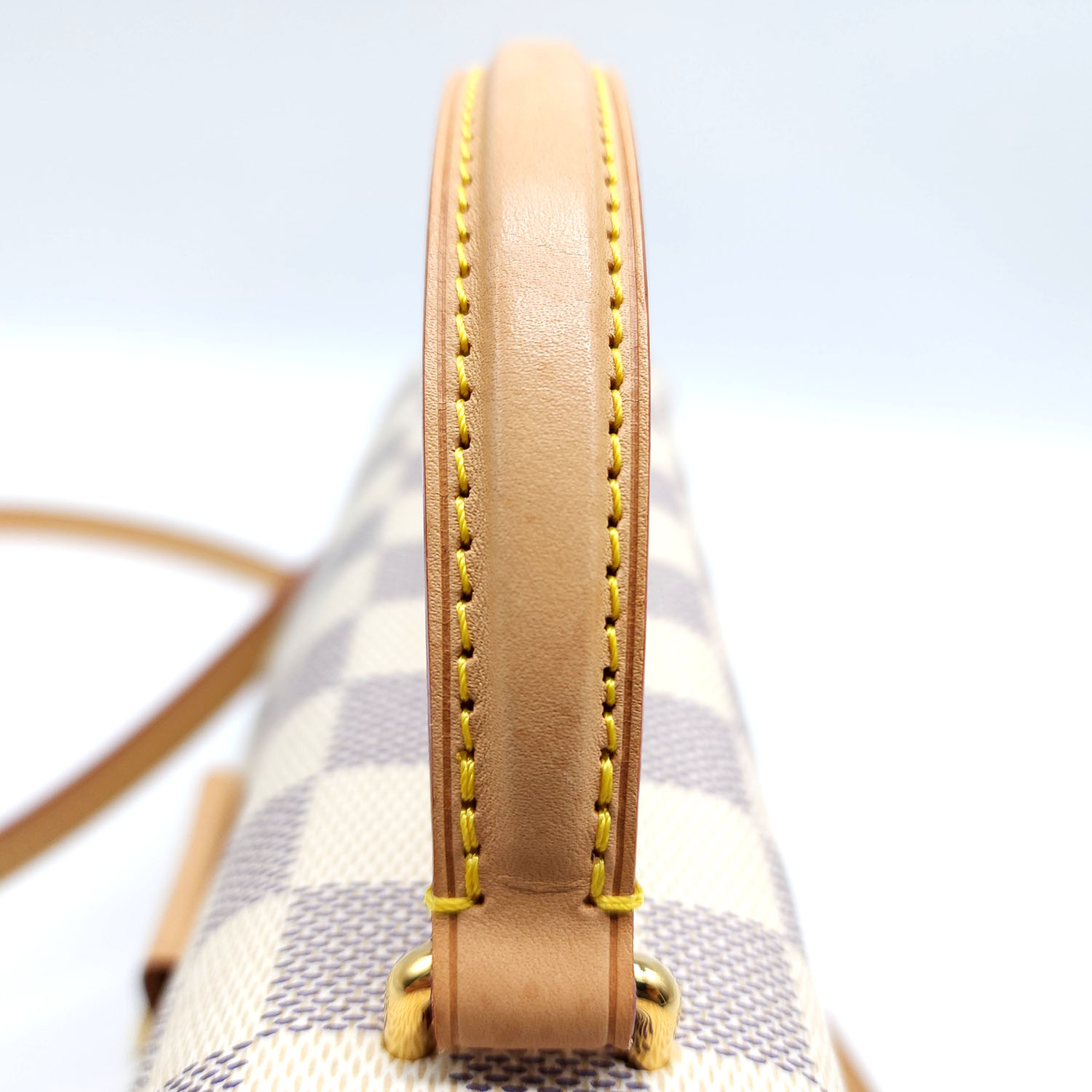 Louis Vuitton LV Croisette damier azur Beige Leather ref.384830 - Joli  Closet