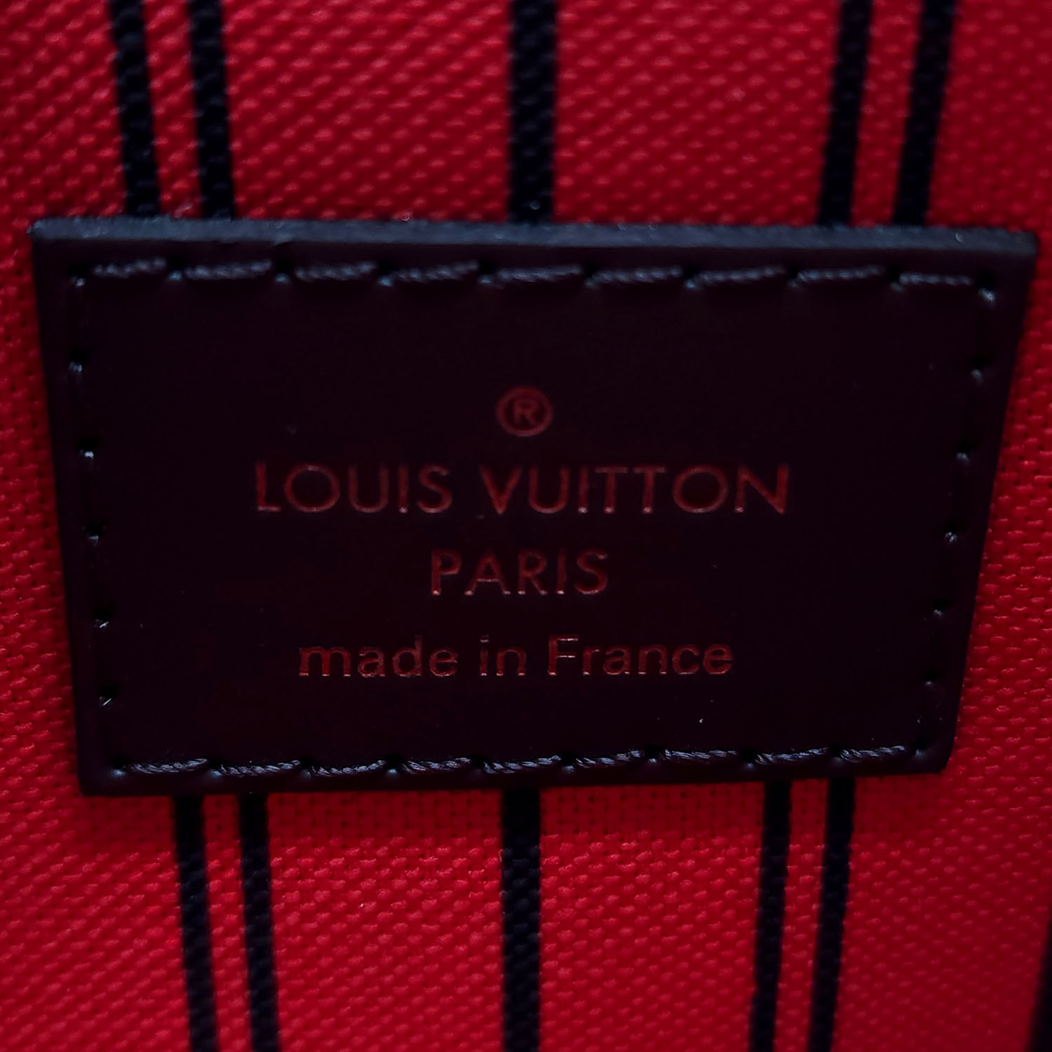 Louis Vuitton Damier Ebene Neverfull Pouch PM QJBJYP0T0F083
