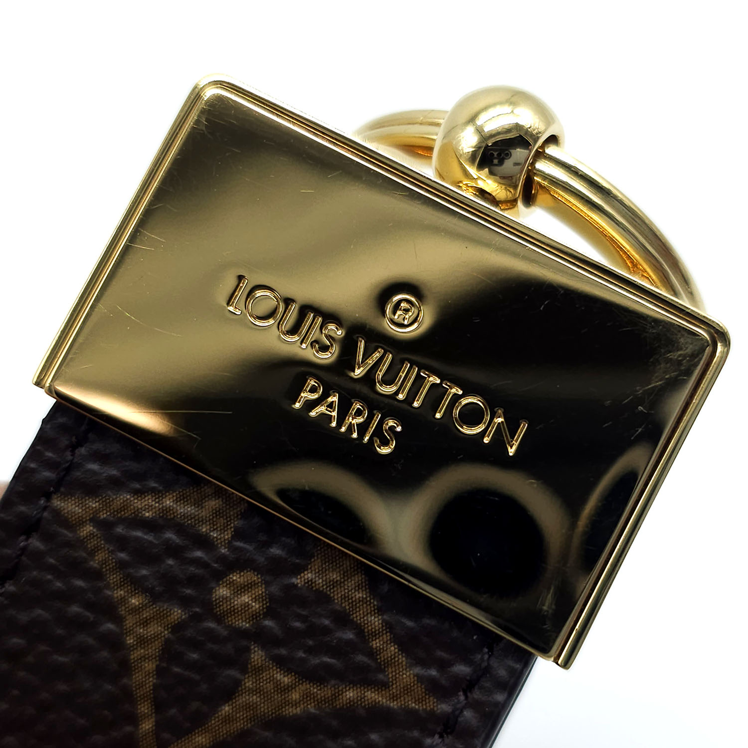 Louis Vuitton Dauphine Dragonne Key Holder Monogram Metal & Monogram Canvas