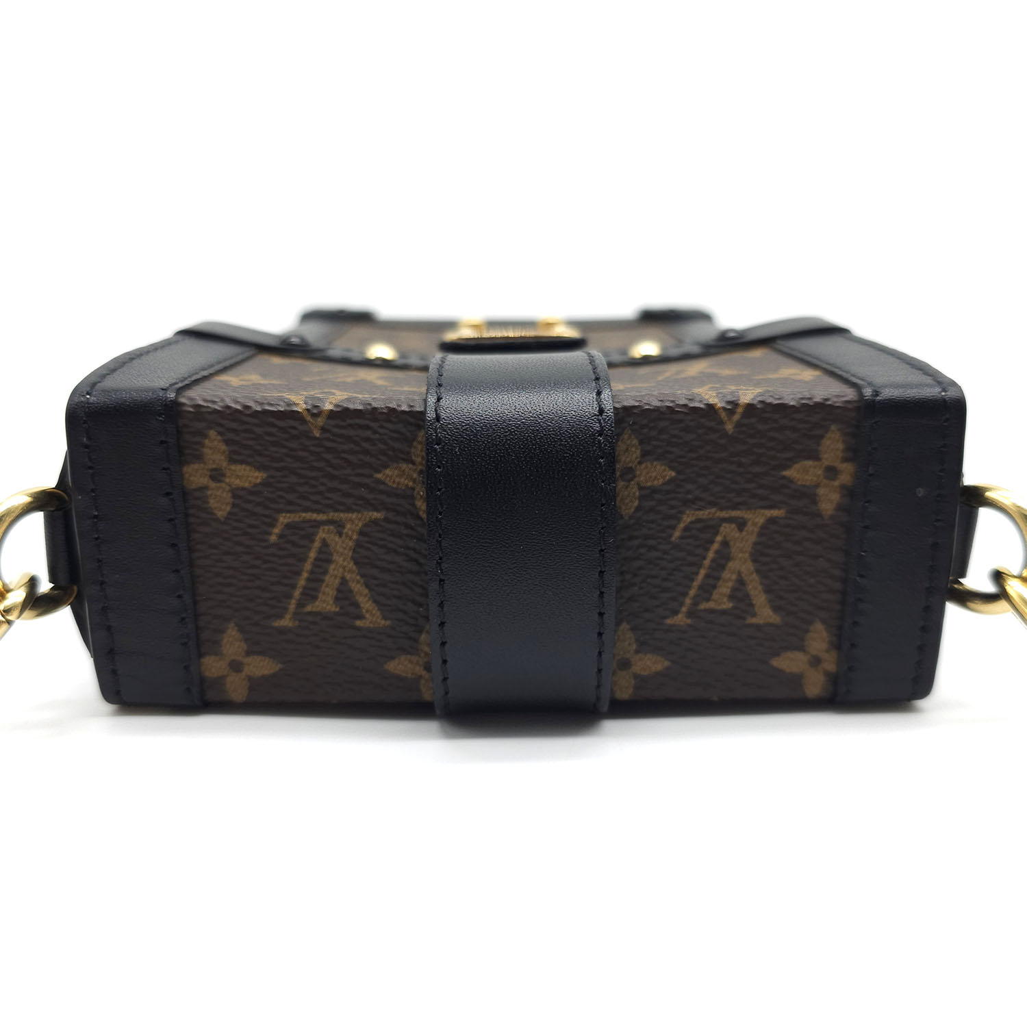 Shop Louis Vuitton Vertical trunk pochette (M67872, M67871) by